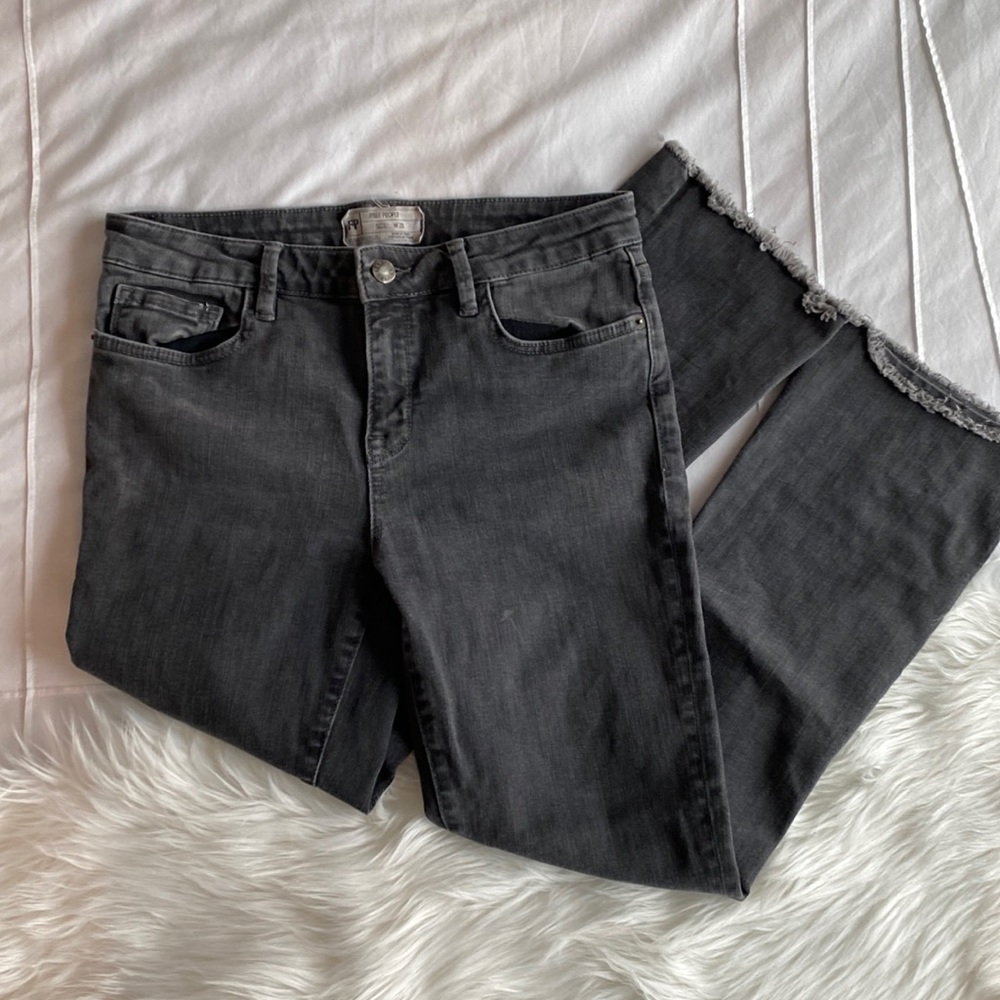 Free People Grey Jeans Size 28